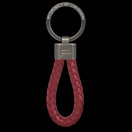 Porsche Design Keyring Leather Cord Carmine Red 4056487085586