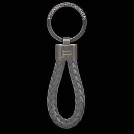 Porsche Design Keyring Leather Cord Anthracite Grey 4056487085562