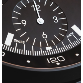 Porsche Design Wall Clock Chronograph 1 Matt All Black WAP0701500RIND