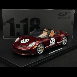 Porsche 911 Speedster Heritage Type 991.2 n° 57 2019 Cherry Red 1/18 GT Spirit GT929