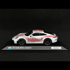 Porsche 911 GT3 Touring Type 922.2 2024 Ice Grey Sonderwunsch 75 years Luxembourg 1/43 Spark WAP0202010T75Y