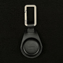 Porsche Design Schlüsselanhänger Air Tag Leder Schwarz 4056487085593