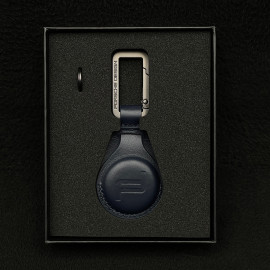 Porsche Design Keyring Air Tag Leather Dark Blue 4056487085616