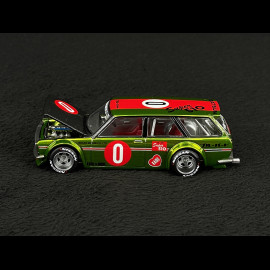 Datsun Kaido 510 Wagon 1969 OG Flo Yellow 1/64 Mini GT KHMG164