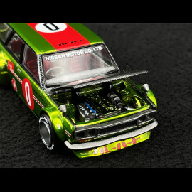 Datsun Kaido 510 Wagon 1969 OG Flo Yellow 1/64 Mini GT KHMG164