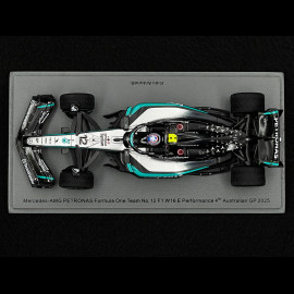Kimi Antonelli Mercedes AMG W16 n° 12 4th Australian GP 2025 1/43 Spark S9573