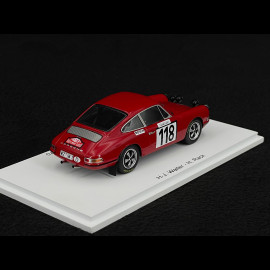 Porsche 911S n° 118 Rally Monte Carlo 1970 1/43 Spark S6606