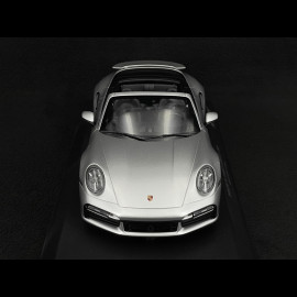 Porsche 911 Turbo S Cabriolet type 992 GT Silver 2020 1/18 Minichamps 155069081