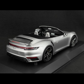 Porsche 911 Turbo S Cabriolet type 992 GT Silver 2020 1/18 Minichamps 155069081