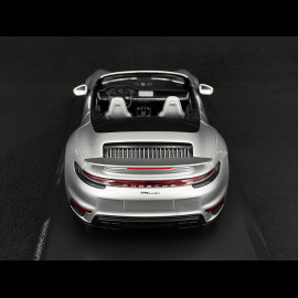 Porsche 911 Turbo S Cabriolet type 992 GT Silver 2020 1/18 Minichamps 155069081