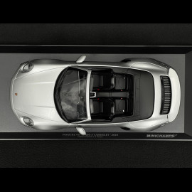 Porsche 911 Turbo S Cabriolet type 992 GT Silver 2020 1/18 Minichamps 155069081