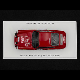 Porsche 911S n° 31 2nd Rally Monte Carlo 1969 1/43 Spark S5581