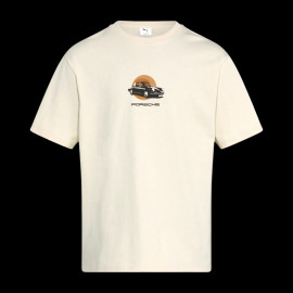 Porsche 911 T-shirt Targa 60 ans Puma Beige WAP110T60Y