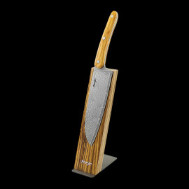 Santoku Knife Damascus Olive Wood Deejo KDBS00001