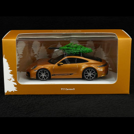Porsche 911 Carrera S Type 922.2 2024 with Christmas tree Nordic Gold Metallic 1/43 Spark WAP0200230T911
