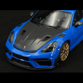 Porsche 718 Cayman GT4 RS Weissach Package 2024 Shark Blue 1/18 Minichamps 110062121