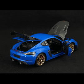 Porsche 718 Cayman GT4 RS Weissach Package 2024 Shark Blue 1/18 Minichamps 110062121