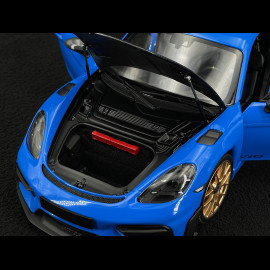 Porsche 718 Cayman GT4 RS Weissach Package 2024 Shark Blue 1/18 Minichamps 110062121
