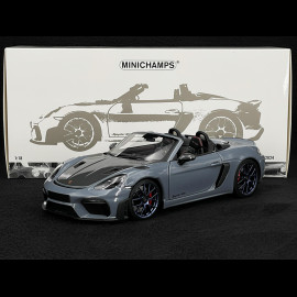 Porsche 718 Syder RS Weissach Package 2024 Arctic Grey 1/18 Minichamps 110063130