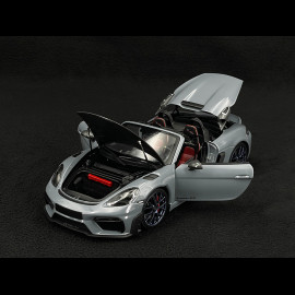 Porsche 718 Syder RS Weissach Package 2024 Arctic Grey 1/18 Minichamps 110063130