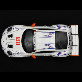 Porsche 911 GT3 RS Type 992 n° 911 2023 Weiß / Orange Dekor 1/18 Minichamps 110062041