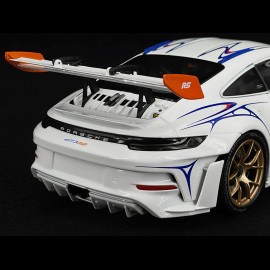 Porsche 911 GT3 RS Type 992 n° 911 2023 Weiß / Orange Dekor 1/18 Minichamps 110062041