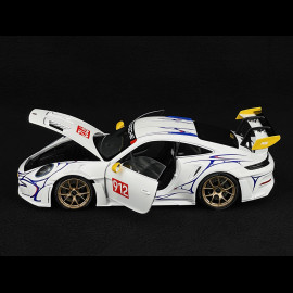 Porsche 911 GT3 RS Type 992 n° 911 2023 White / Yellow Decor 1/18 Minichamps 110062042