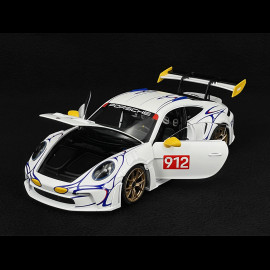 Porsche 911 GT3 RS Type 992 n° 911 2023 White / Yellow Decor 1/18 Minichamps 110062042