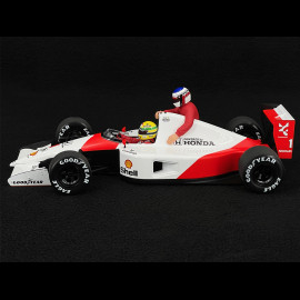 Ayrton Senna Mclaren Honda MP4/6 n° 1 3rd Mexican GP F1 1991 with Jean Alesi 1/18 Minichamps 540911828