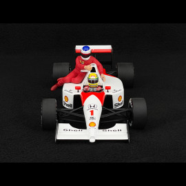 Ayrton Senna Mclaren Honda MP4/6 n° 1 3rd Mexican GP F1 1991 with Jean Alesi 1/18 Minichamps 540911828