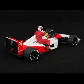 Ayrton Senna Mclaren Honda MP4/6 n° 1 3rd Mexican GP F1 1991 with Jean Alesi 1/18 Minichamps 540911828