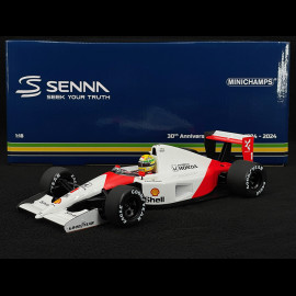 Ayrton Senna Mclaren Honda MP4/6 n° 1 3. Mexiko GP F1 1991 mit Jean Alesi 1/18 Minichamps 540911828