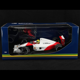 Ayrton Senna Mclaren Honda MP4/6 n° 1 3rd Mexican GP F1 1991 with Jean Alesi 1/18 Minichamps 540911828