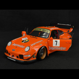 Porsche 911 RWB Type 993 n° 7 Jägermeister Orange Bodykit 2020 1/18 Solido S1808506 Porsche 911 RWB Type 993 n° 7 Jägermeister Orange Bodykit 2020 1/18 Solido S1808506