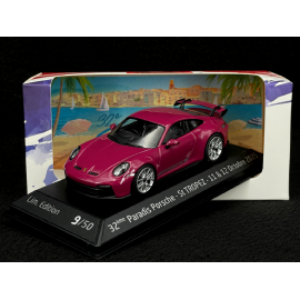 Porsche 911 GT3 Typ 992 2021 Paradis Porsche St Tropez 2025 Rubystern Rot 1/43 Minichamps WAP0202710RGT3