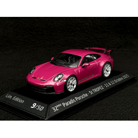 Porsche 911 GT3 Typ 992 2021 Paradis Porsche St Tropez 2025 Rubystern Rot 1/43 Minichamps WAP0202710RGT3