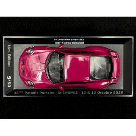 Porsche 911 GT3 Typ 992 2021 Paradis Porsche St Tropez 2025 Rubystern Rot 1/43 Minichamps WAP0202710RGT3