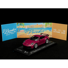 Porsche 911 GT3 Typ 992 2021 Paradis Porsche St Tropez 2025 Rubystern Rot 1/43 Minichamps WAP0202710RGT3