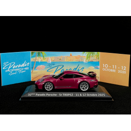 Porsche 911 GT3 Typ 992 2021 Paradis Porsche St Tropez 2025 Rubystern Rot 1/43 Minichamps WAP0202710RGT3