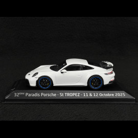 Porsche 911 GT3 Typ 992 2021 Paradis Porsche St Tropez 2025 Carraraweiß 1/43 Minichamps WAP0202720RGT3