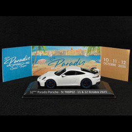Porsche 911 GT3 Typ 992 2021 Paradis Porsche St Tropez 2025 Carraraweiß 1/43 Minichamps WAP0202720RGT3