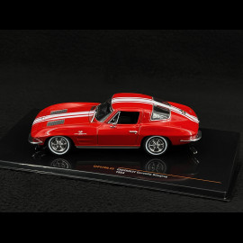 Chevrolet Corvette C2 Stingray 1963 Rot / Weiß 1/43 Ixo CLC479 Chevrolet Corvette C2 Stingray 1963 Rot / Weiß 1/43 Ixo CLC479