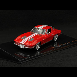 Chevrolet Corvette C2 Stingray 1963 Red / White 1/43 Ixo CLC479 Chevrolet Corvette C2 Stingray 1963 Red / White 1/43 Ixo CLC479