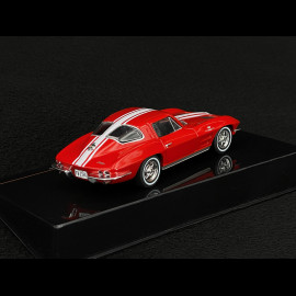 Chevrolet Corvette C2 Stingray 1963 Rot / Weiß 1/43 Ixo CLC479 Chevrolet Corvette C2 Stingray 1963 Rot / Weiß 1/43 Ixo CLC479