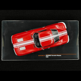Chevrolet Corvette C2 Stingray 1963 Rot / Weiß 1/43 Ixo CLC479 Chevrolet Corvette C2 Stingray 1963 Rot / Weiß 1/43 Ixo CLC479