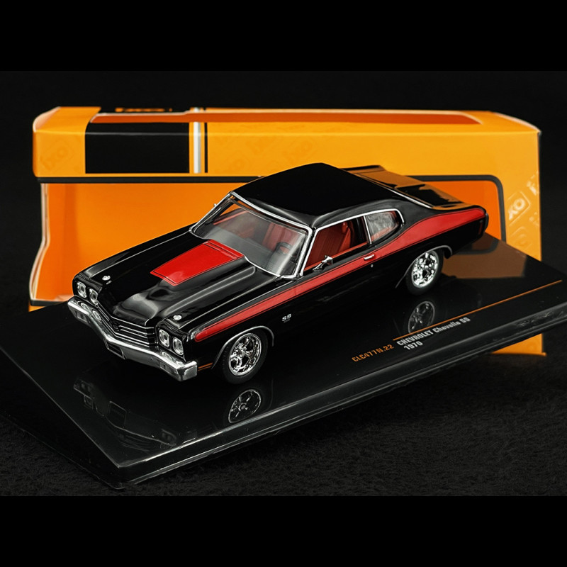 Chevrolet Chevelle SS 1970 Schwarz / Rot 1/43 Ixo CLC477 Chevrolet Chevelle SS 1970 Schwarz / Rot 1/43 Ixo CLC477