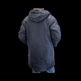 Gulf Jacket Parka with Hood and Fleece Lining Navy Blue GU252KS598-100