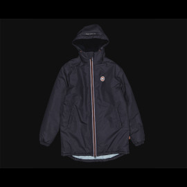 Gulf Jacket Parka with Hood and Fleece Lining Navy Blue GU252KS598-100