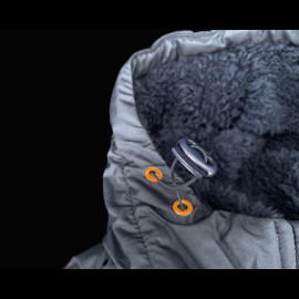 Gulf Jacket Parka with Hood and Fleece Lining Navy Blue GU252KS598-100