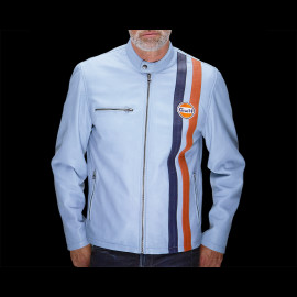 Gulf Leather Jacket Roadmaster Light Blue GU252JAM05-125 Gulf Leather Jacket Roadmaster Light Blue GU252JAM05-125